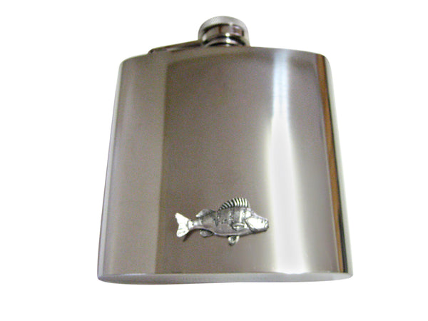Perch Fish 6 Oz. Stainless Steel Flask