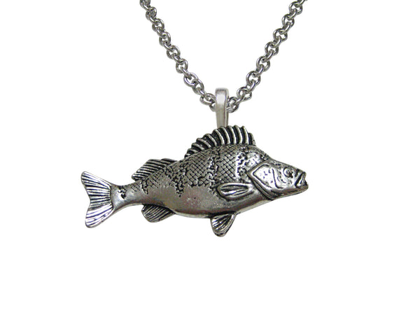 Perch Fish Pendant Necklace