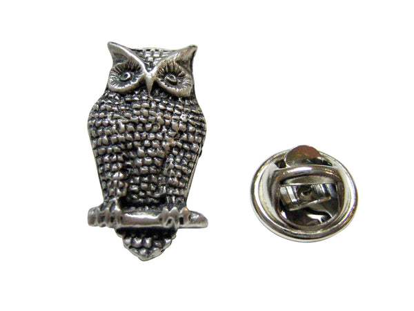 Perched Owl Lapel Pin