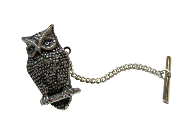 Perched Owl Tie Tack