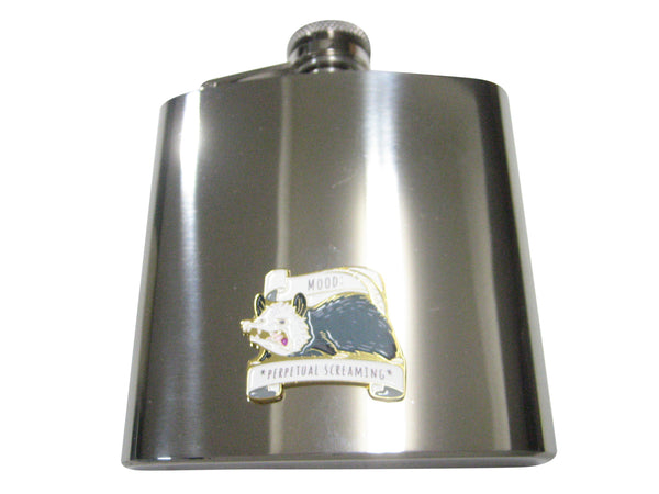 Perpetual Screaming Possum 6oz Flask