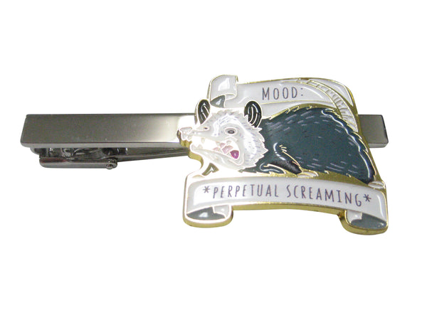 Perpetual Screaming Possum Tie Clip