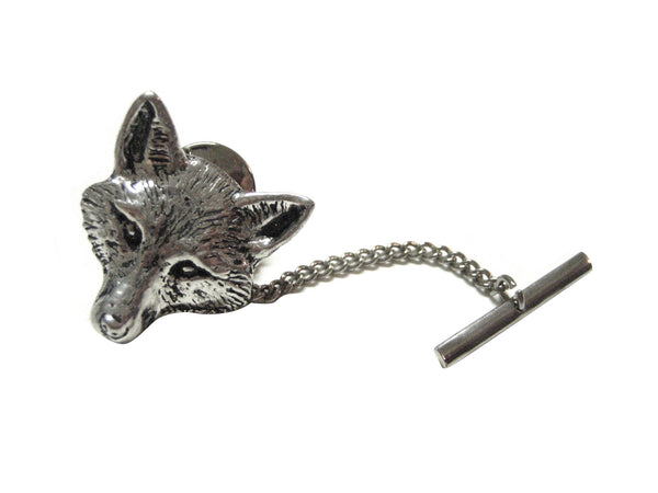 Pewter Fox Head Tie Tack