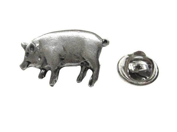 Pewter Pig Lapel Pin