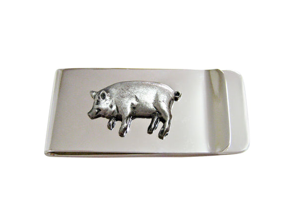 Pewter Pig Money Clip