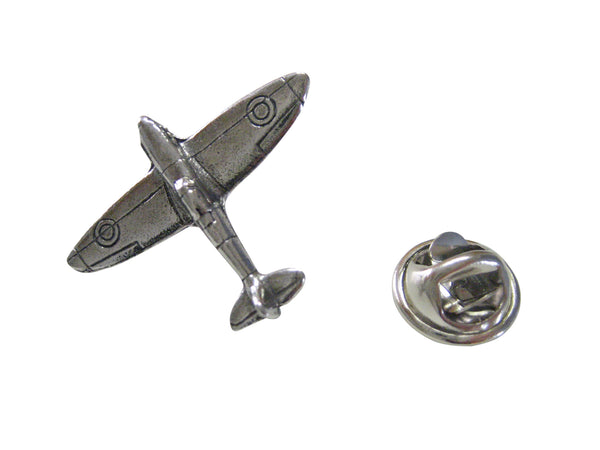 Pewter Spitfire Plane Lapel Pin