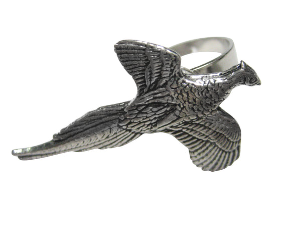 Pheasant Bird Adjustable Size Fashion Ring