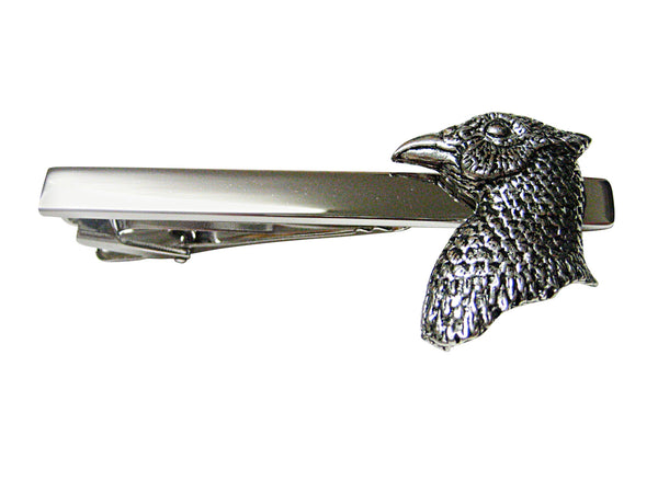 Pheasant Bird Head Square Tie Clip