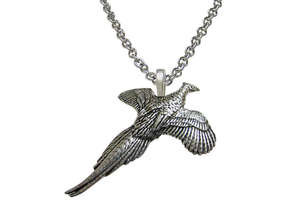 Pheasant Bird Pendant Necklace