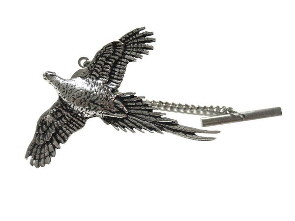 Flying Pheasant Bird Tie Tack