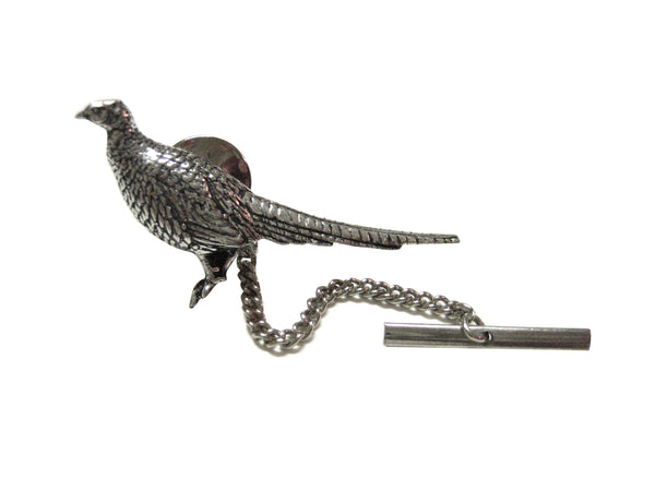 Sitting Pheasant Bird Tie Tack