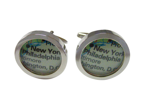 Philadelphia Pennsylvania Map Cufflinks