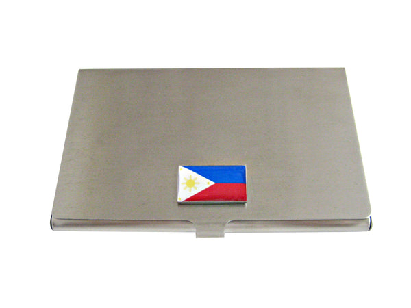 Philippines Flag Business Card Holder