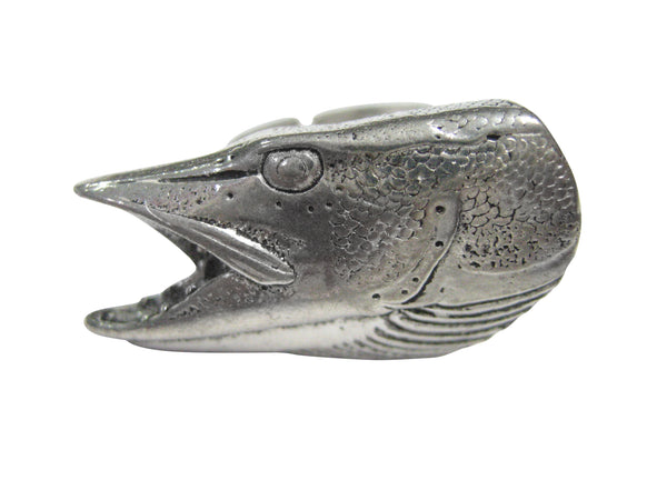 Pike Fish Head Adjustable Size Fashion Ring