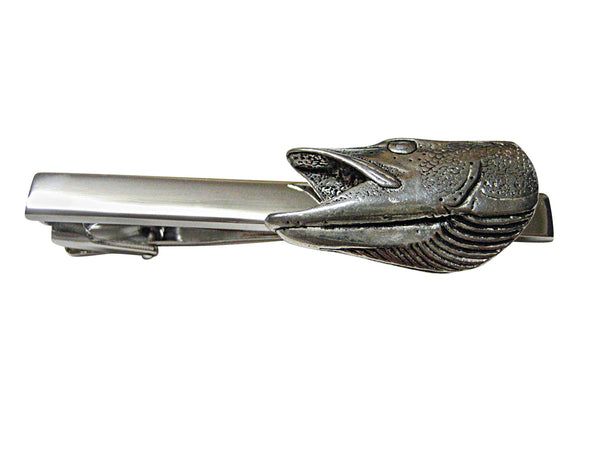 Pike Fish Head Square Tie Clip