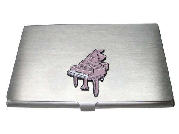 Pink Piano Music Instrument Business Card Holder