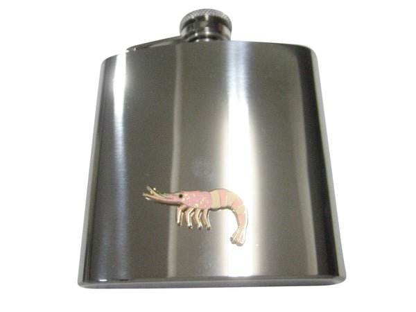 Pink Shrimp 6oz Flask