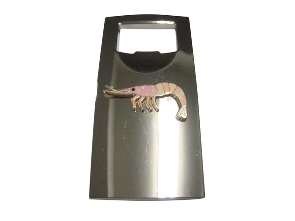 Pink Shrimp Bottle Opener