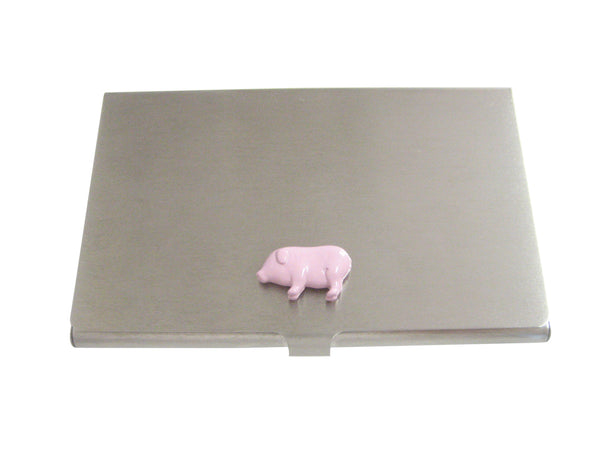 Pink Full Pig Business Card Holder