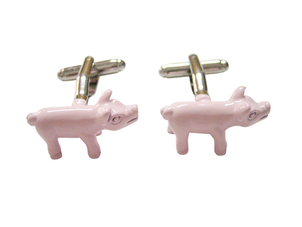 Pink Full Pig Cufflinks