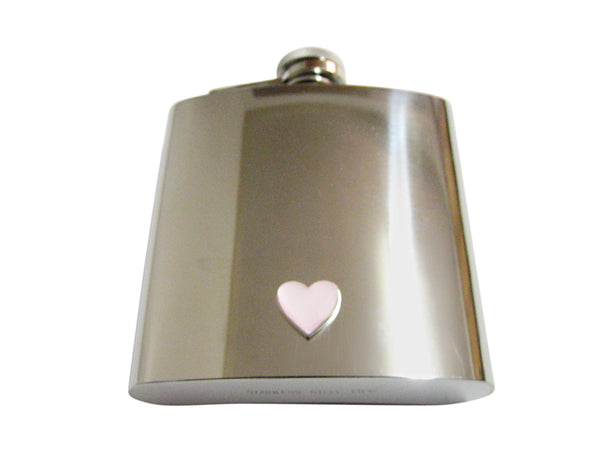 Pink Heart Love 6 Oz. Stainless Steel Flask