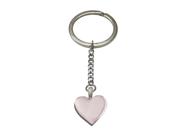 Pink Heart Love Pendant Keychain