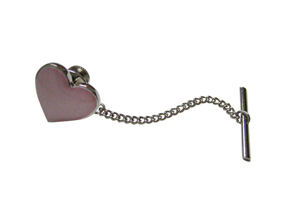 Pink toned Heart Tie Tack