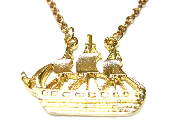Pirate Ship Necklace