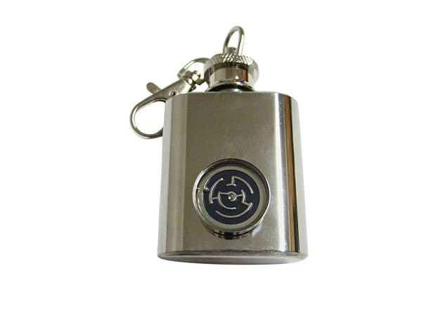 Playful Maze 1 Oz. Stainless Steel Key Chain Flask