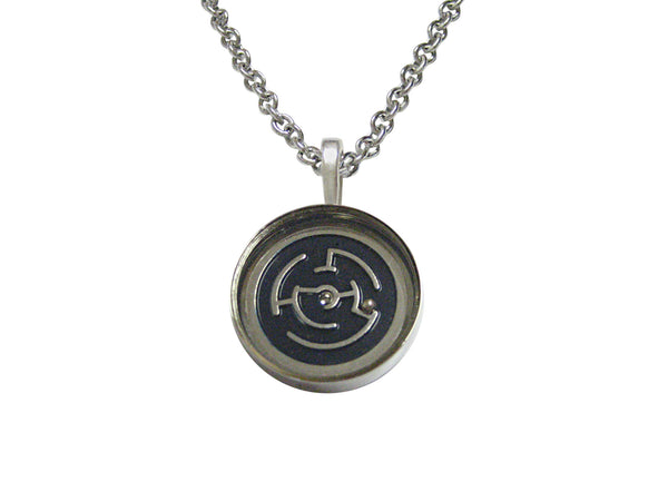 Playful Maze Pendant Necklace