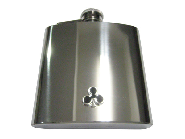 Playing Cards Black Clover Suits 6oz Flask