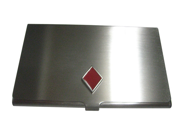 Playing Cards Red Diamond Suits Business Card Holder