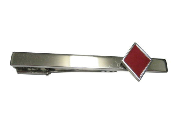Playing Cards Red Diamond Suits Tie Clip