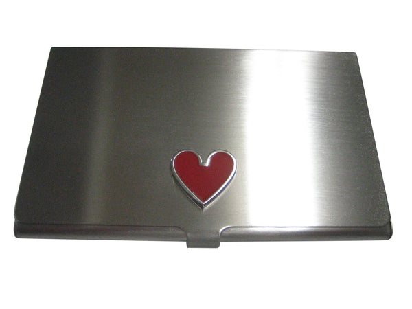 Playing Cards Red Heart Suits Business Card Holder