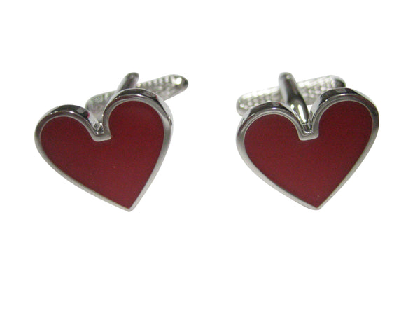 Playing Cards Red Heart Suits Cufflinks