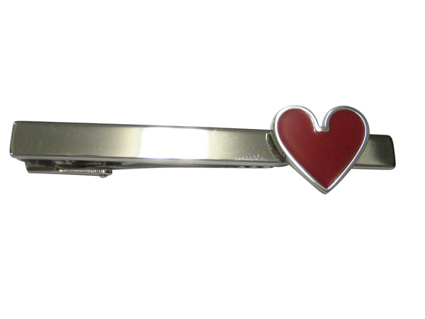 Playing Cards Red Heart Suits Tie Clip