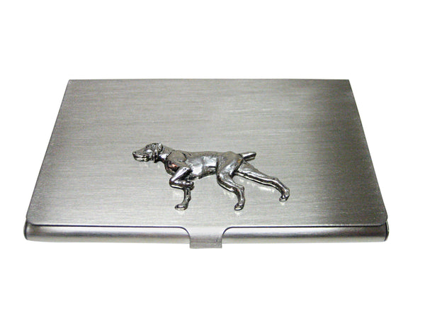 Pointer Dog Business Card Holder
