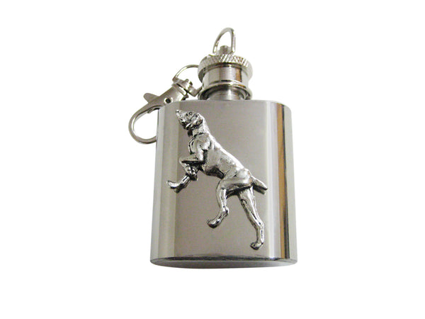 Pointer Dog 1 Oz. Stainless Steel Key Chain Flask
