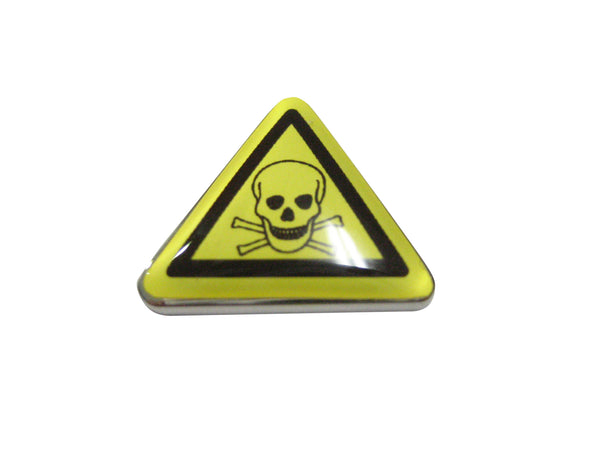 Poisonous Skull Danger Warning Sign Magnet