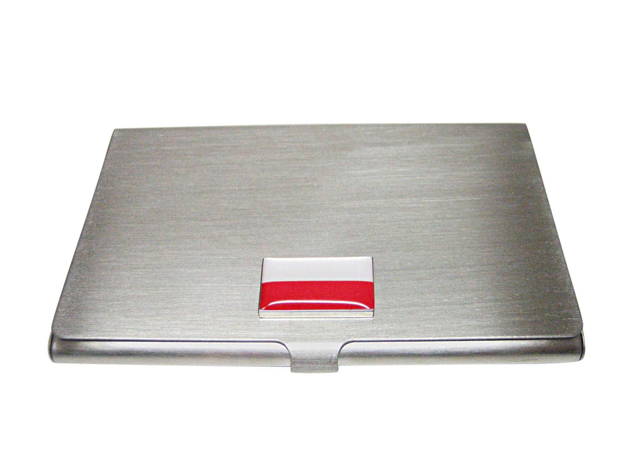 Poland Flag Pendant Business Card Holder