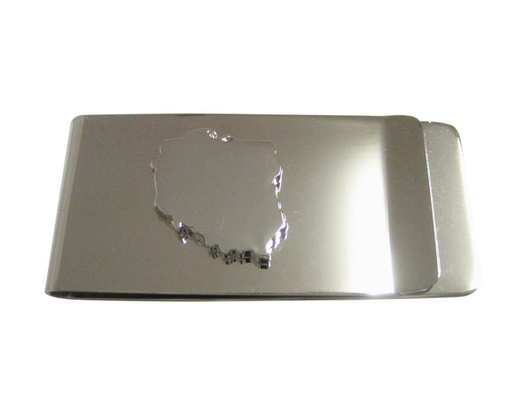 Poland Map Shape Pendant Money Clip