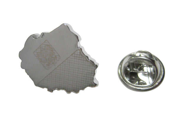 Poland Map Shape and Flag Design Lapel Pin