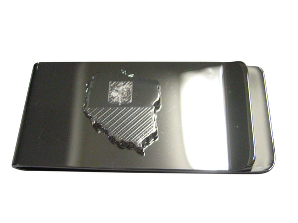 Poland Map Shape and Flag Design Money Clip
