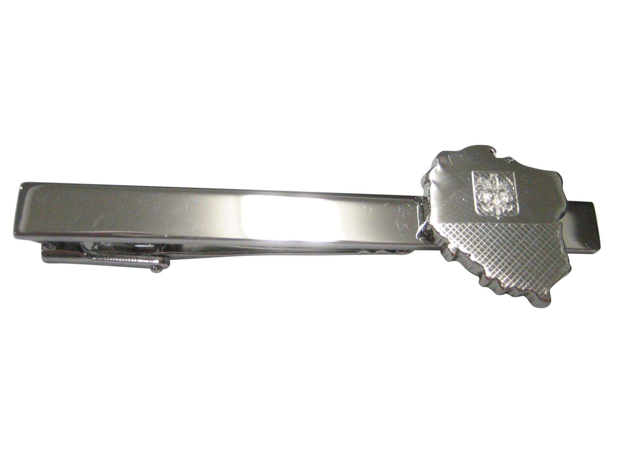 Poland Map Shape and Flag Design Tie Clip