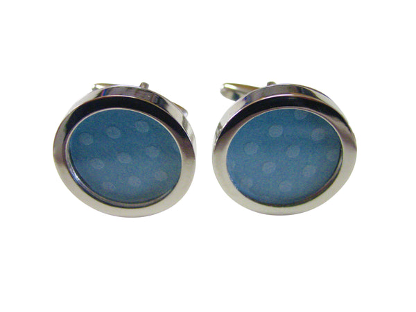 Polka Dot Light Blue Cufflinks