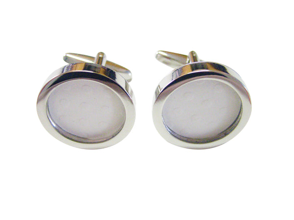 Polka Dot White Classic Cufflinks