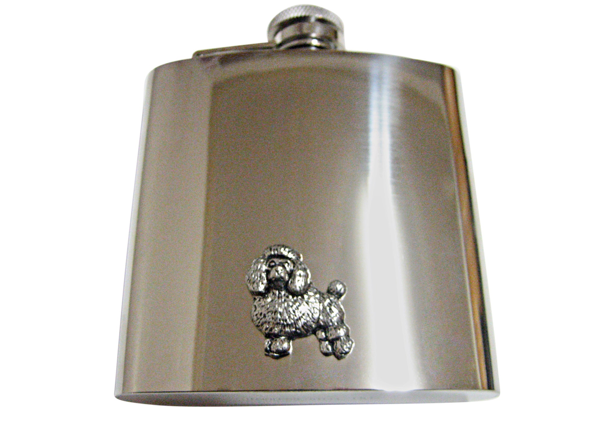 Poodle Dog 6 Oz. Stainless Steel Flask