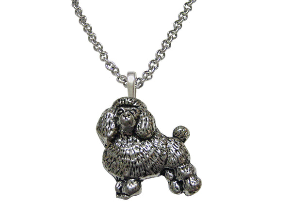 Poodle Dog Pendant Necklace