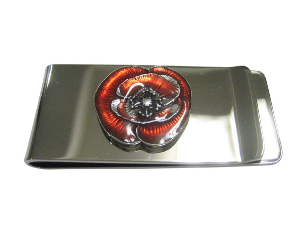 Poppy Flower Money Clip