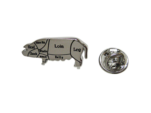 Pork Butchers Cut Lapel Pin